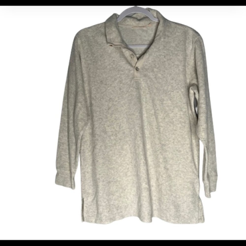 Soft Surroundings Cuddle Pullover Cream - image 1